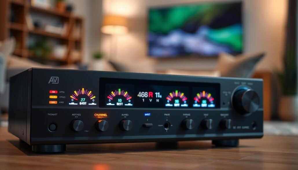 AV receiver channel levels