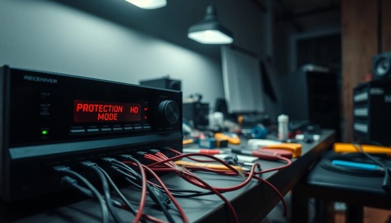 Can a loose wire cause the receiver to enter "Protection Mode"?