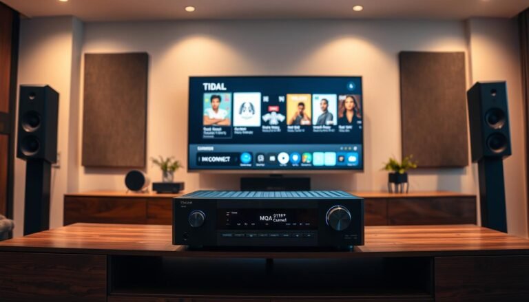 Does the receiver support "Tidal Connect" for MQA audio?