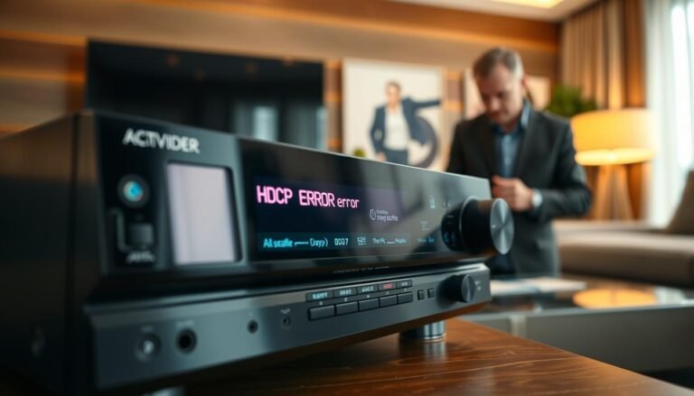 How do I fix an "HDCP Error" on my AVR?