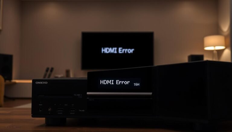 Onkyo receiver: How do I fix the "HDMI Error" on TX-NR models?