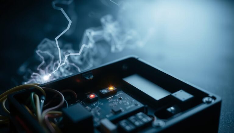 What causes a receiver to give me an electric shock?