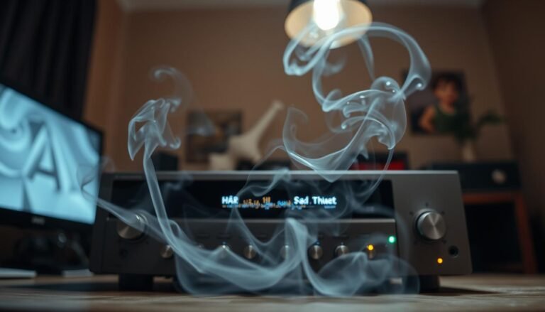 Why does my receiver smell like burning plastic?