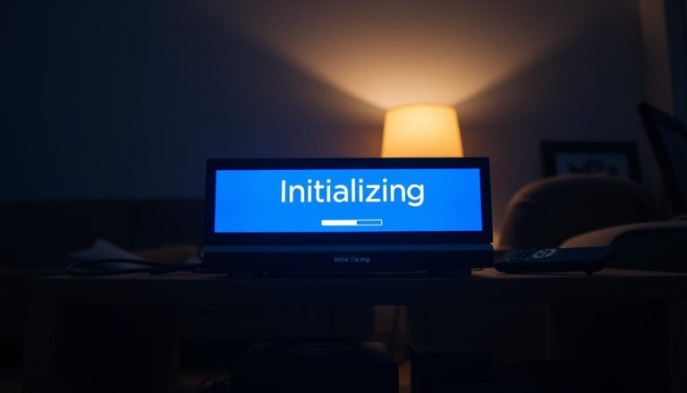 Why is my receiver stuck on "Initializing"?